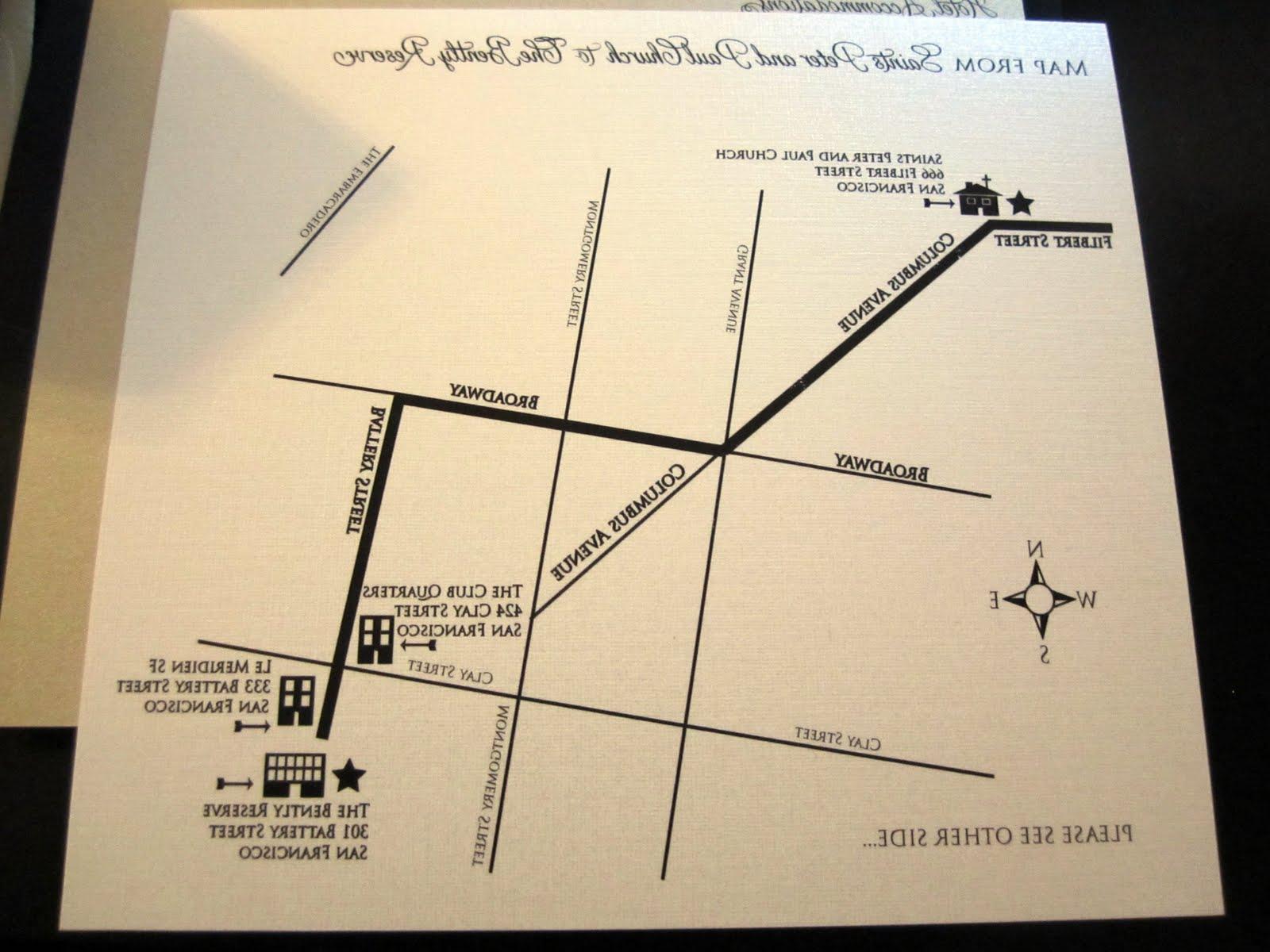 The map directions card
