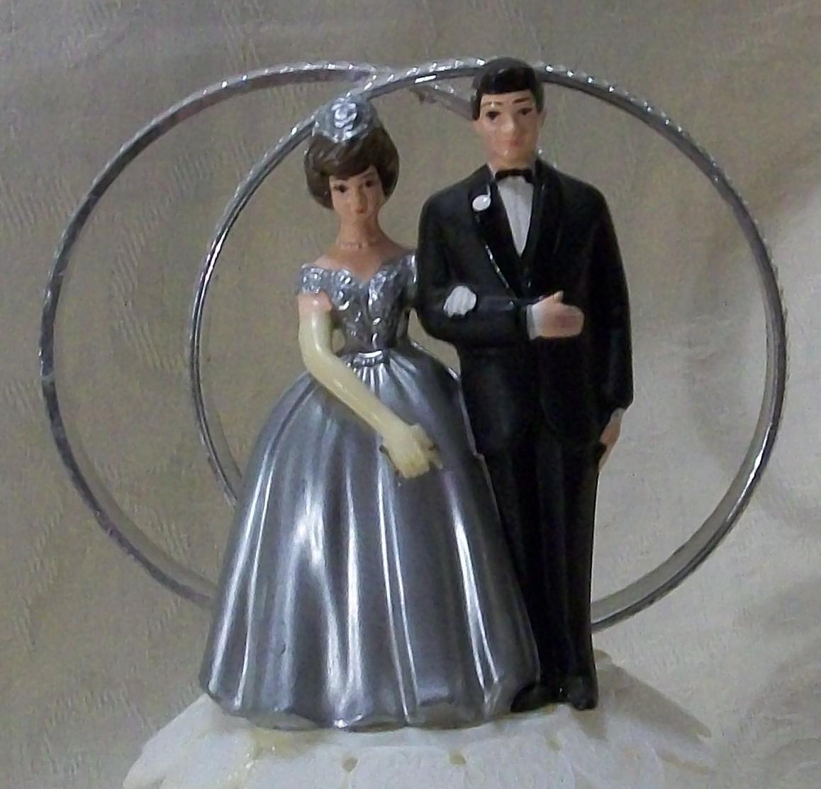 CHRISTMAS HOLIDAY Sale.. Wedding Cake Topper..25th Anniversary