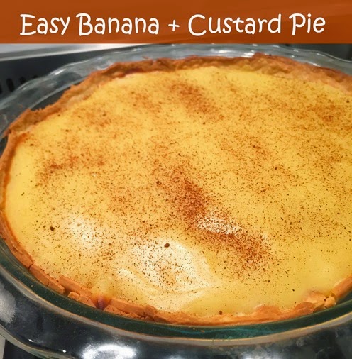 EASY Banana Custard Pie - Title