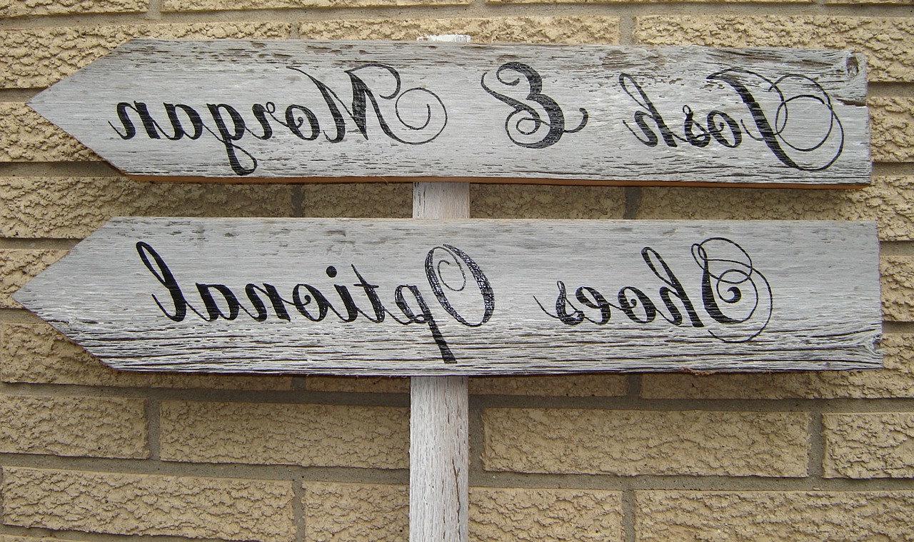 Wooden Wedding Sign