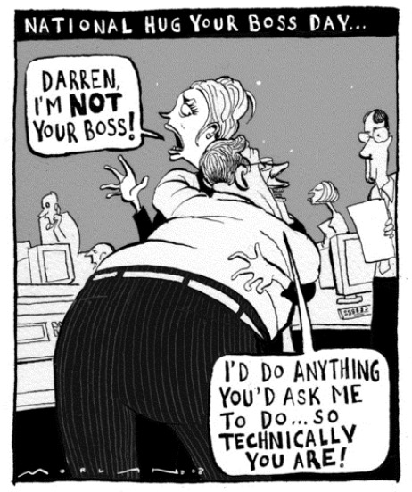 National_Hug_Your_Boss_Day joke