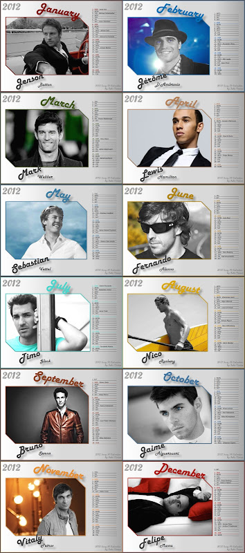 календарь пилотов на 2012 год от FakeVivian