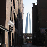 The St Louis Arch as we're walking downtown St Louis 03202011