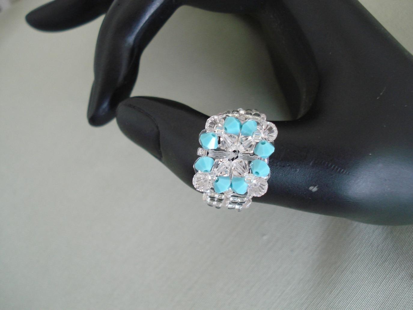 Crystal Rings Made with