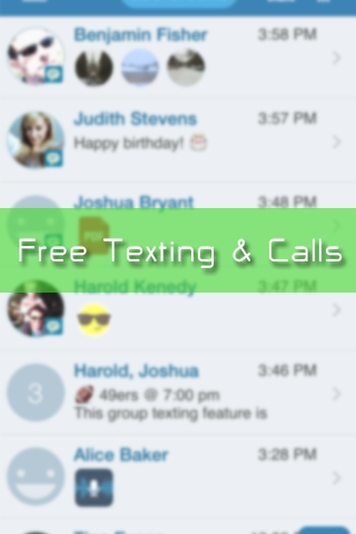 Android application Free Text Me - Texting &amp; Calls screenshort