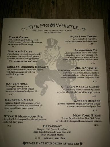 Bar «The Pig and Whistle», reviews and photos, 2801 Geary St, San Francisco, CA 94118, USA