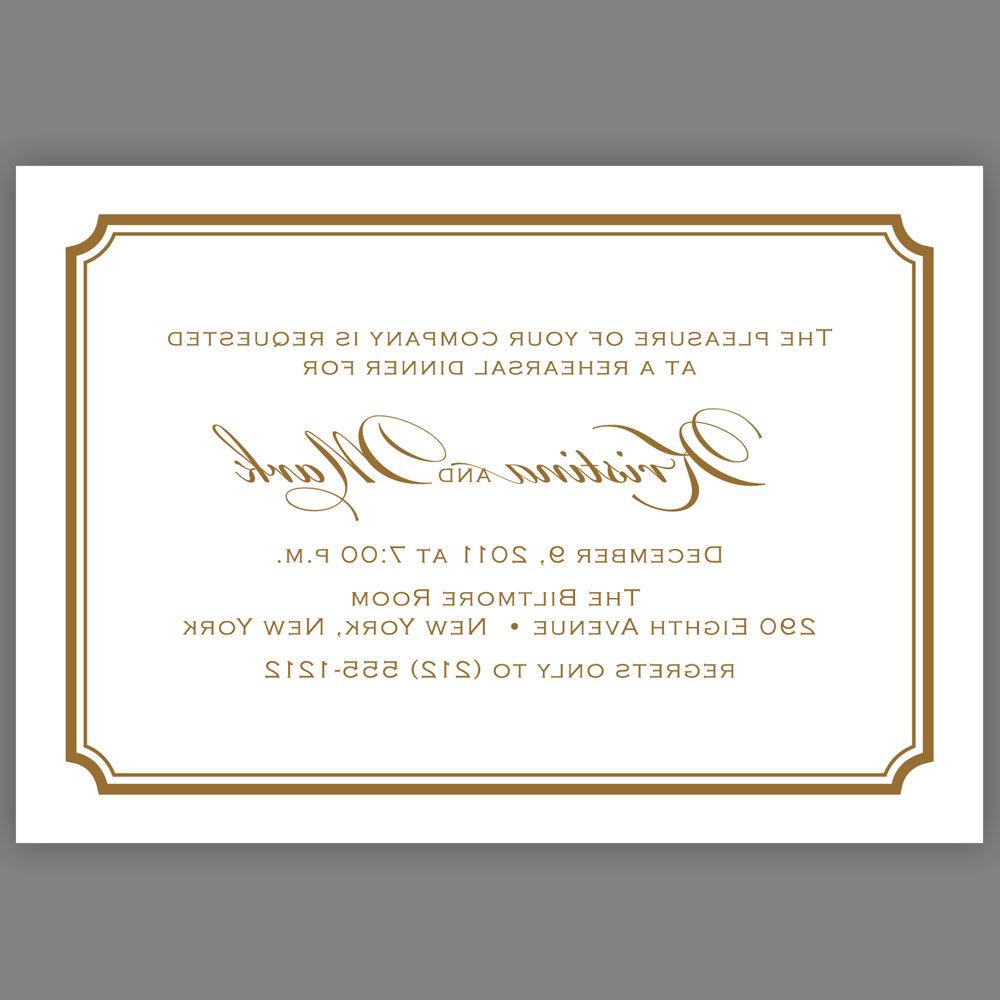 wedding dinner invitation card