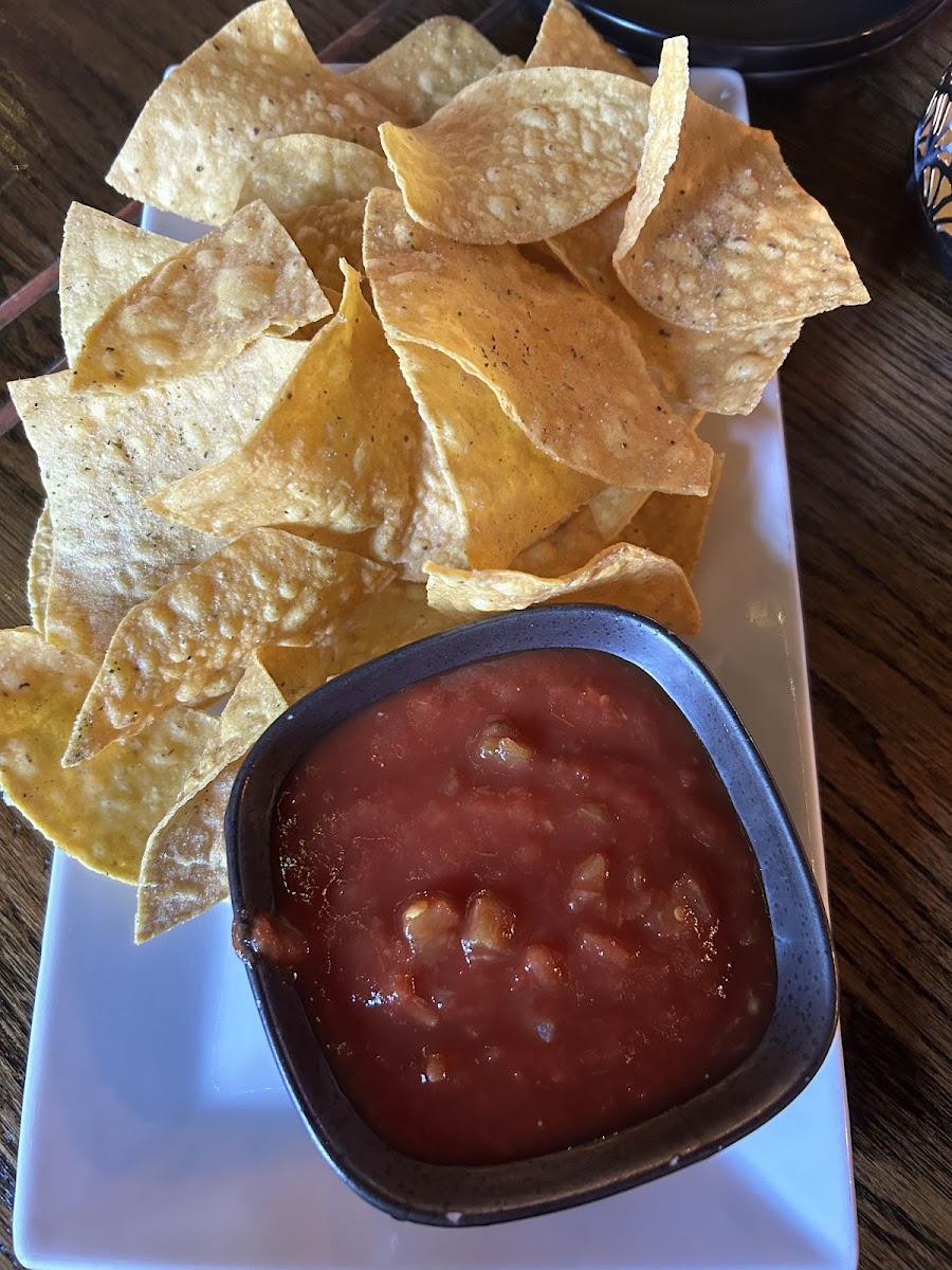 Chips and Salsa - the salsa is SO good