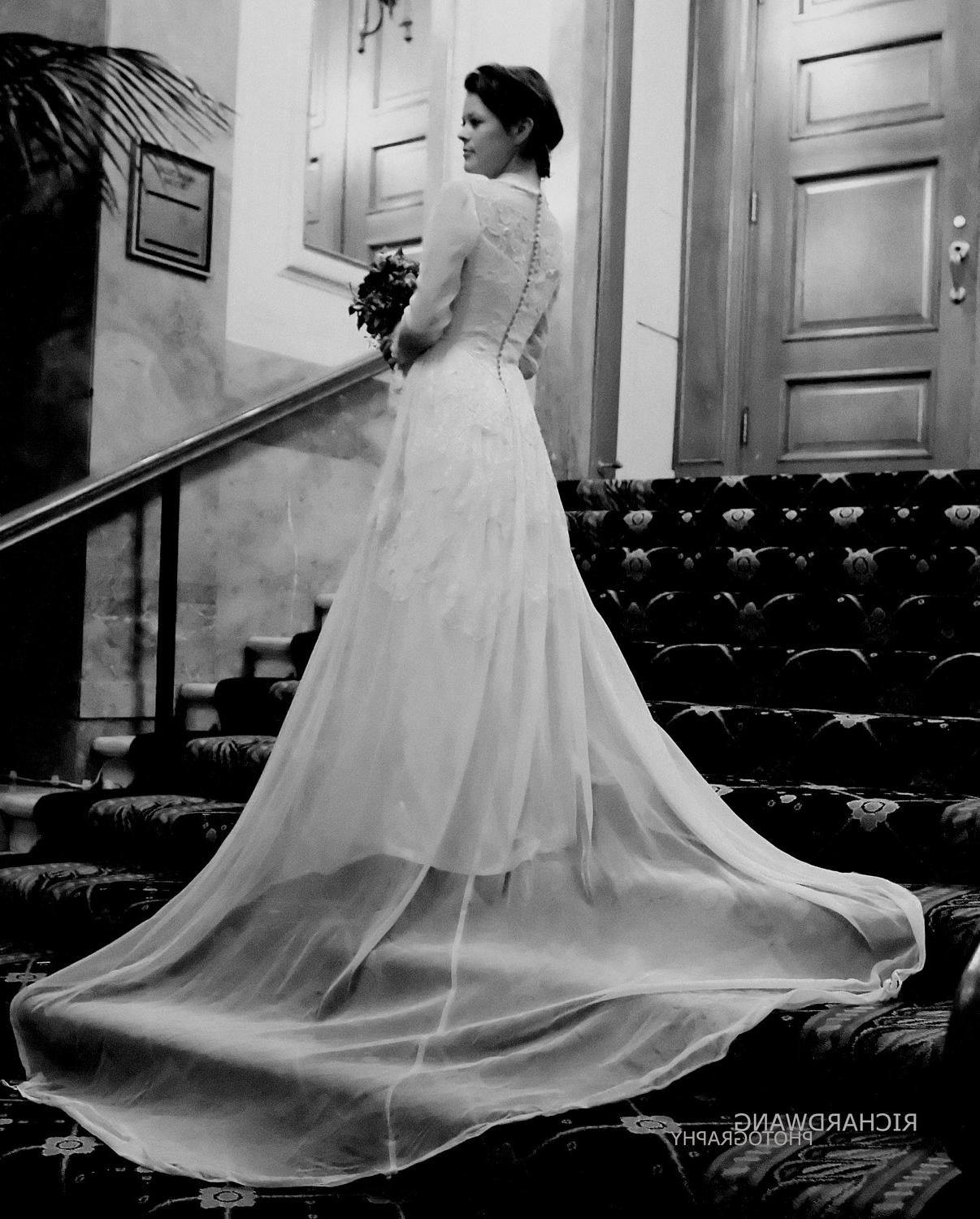 WW2 Vintage Wedding Gown, 40s,