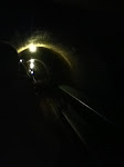 The view down the tunnel to the mine!