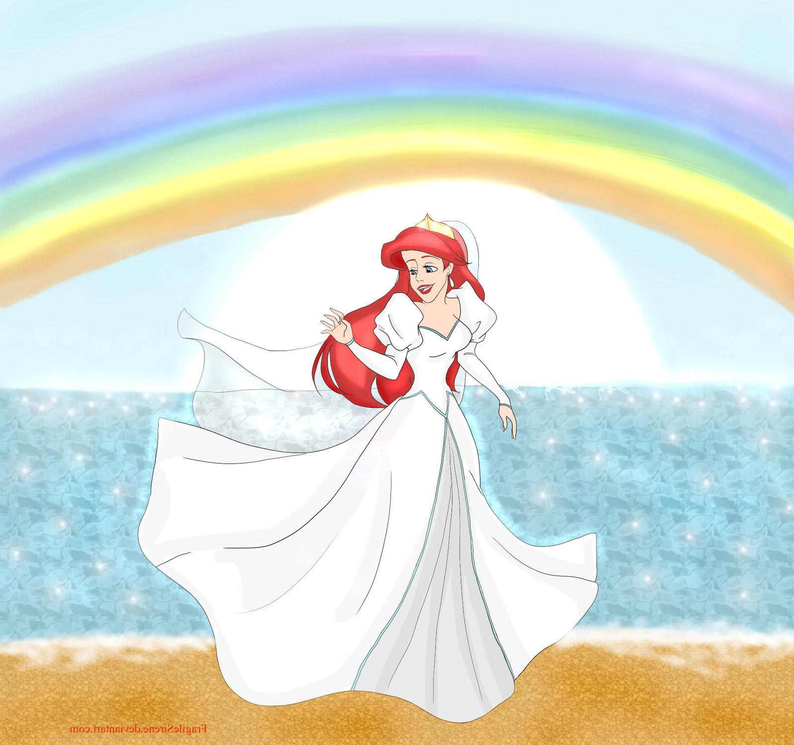Ariel in Wedding Dress by