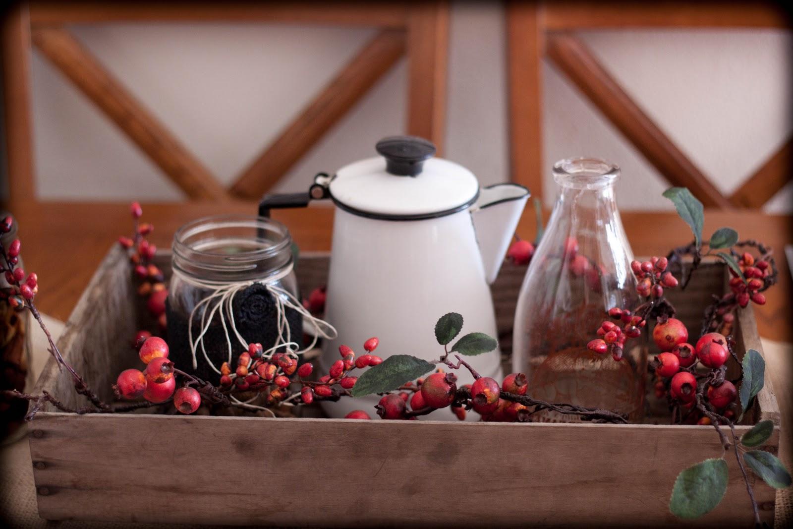 Burlap Fall Centerpiece