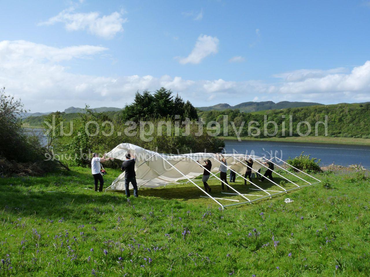 a wedding marquee on the