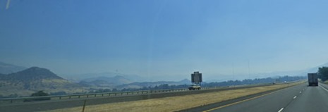 Medford area in the smoke