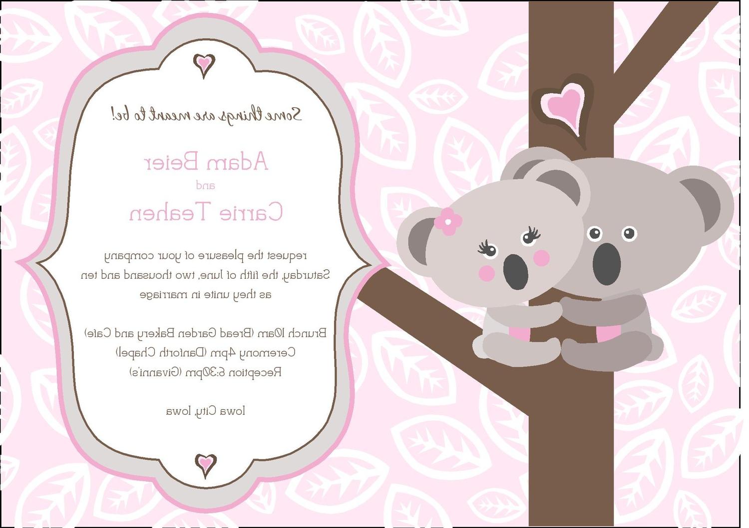 Couple Wedding Invitation