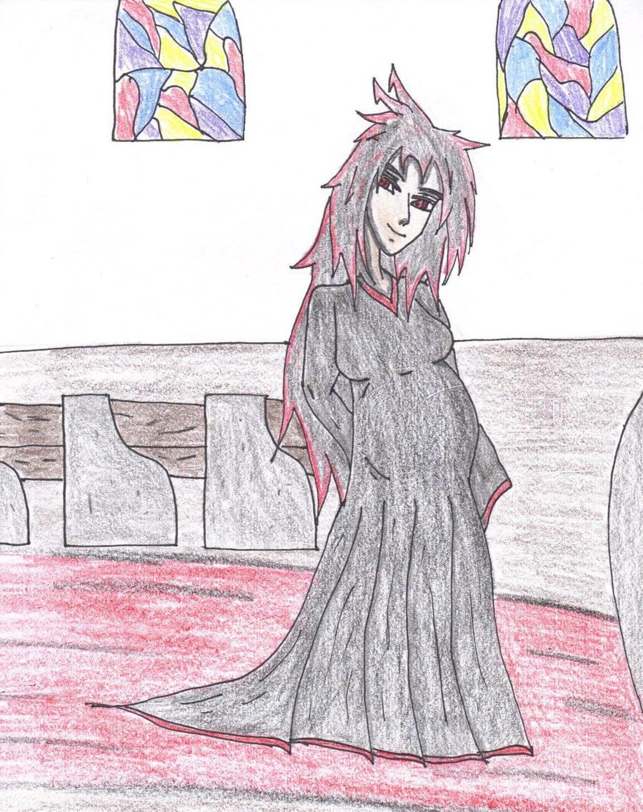 Veeci in gothic wedding dress