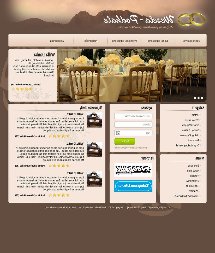 Wedding advertisements website