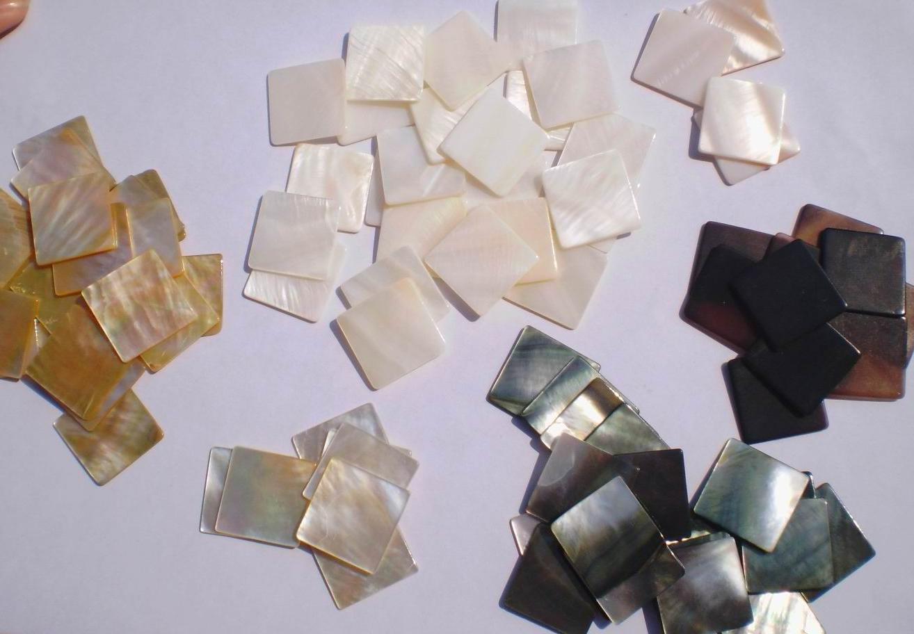 Mother of pearl shell tiles