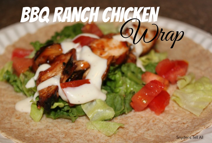 BBQ Ranch chicken wrap