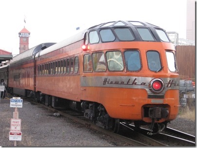 IMG_9682 Milwaukee Road Hiawatha Skytop Lounge-Observation Car #186 Cedar Rapids at Union Station in Portland, Oregon on October 20, 2009