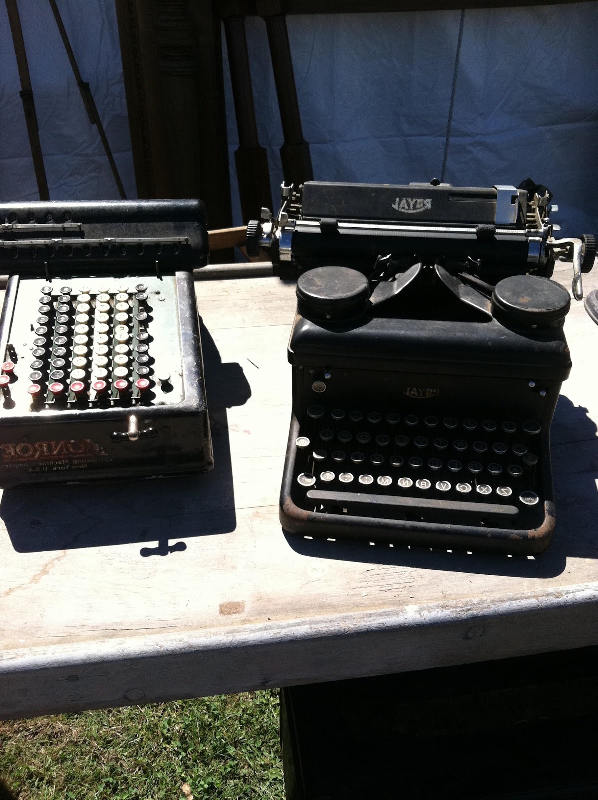 typewriters  below .