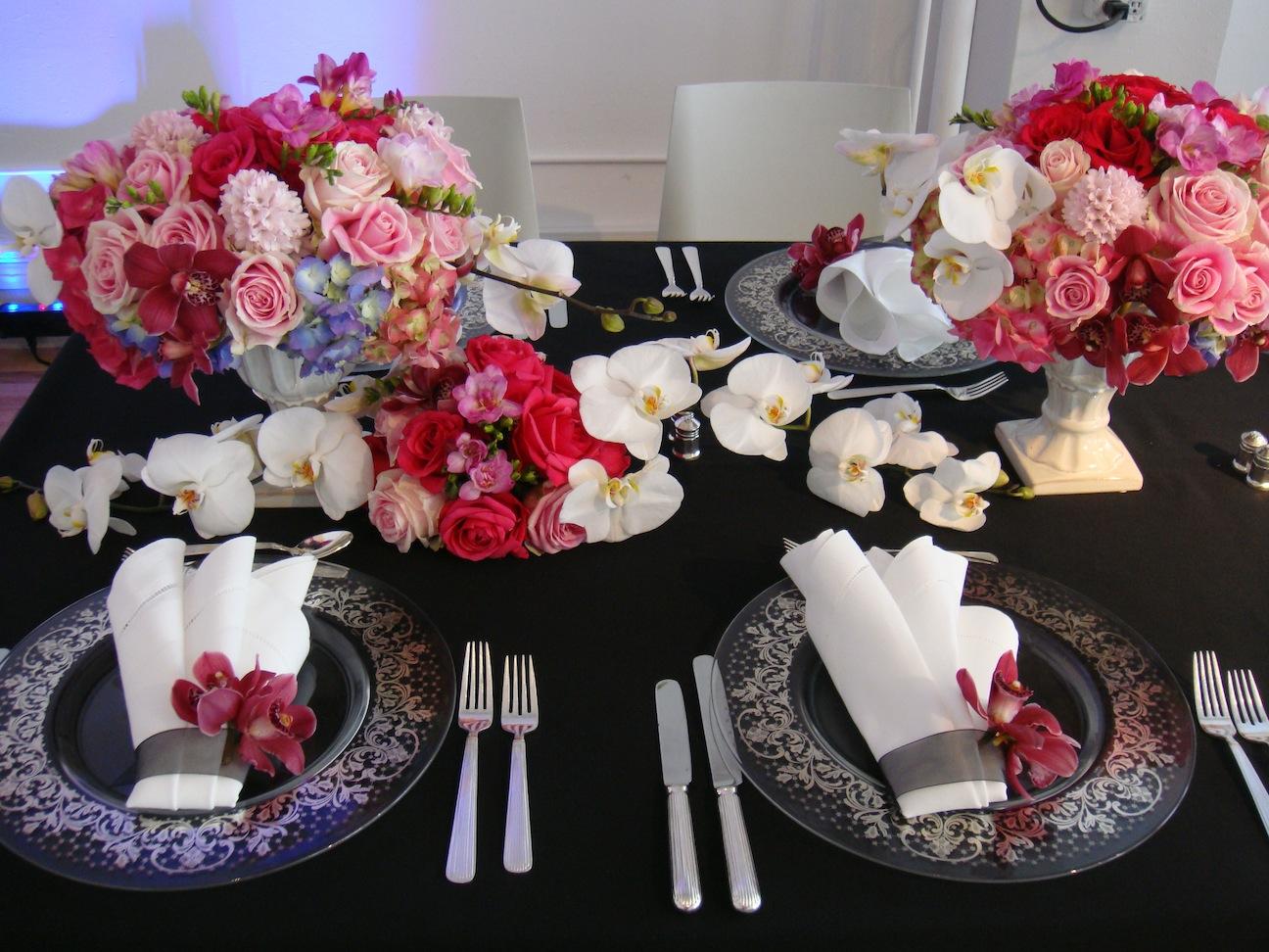 table setting for weddings