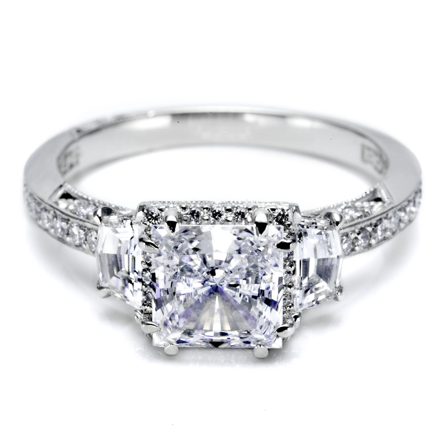 Platinum engagement ring