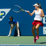 STANFORD, UNITED STATES - AUGUST 3 :  Catherine Bellis in action at the 2015 Bank of the West Classic WTA Premier tennis tournament