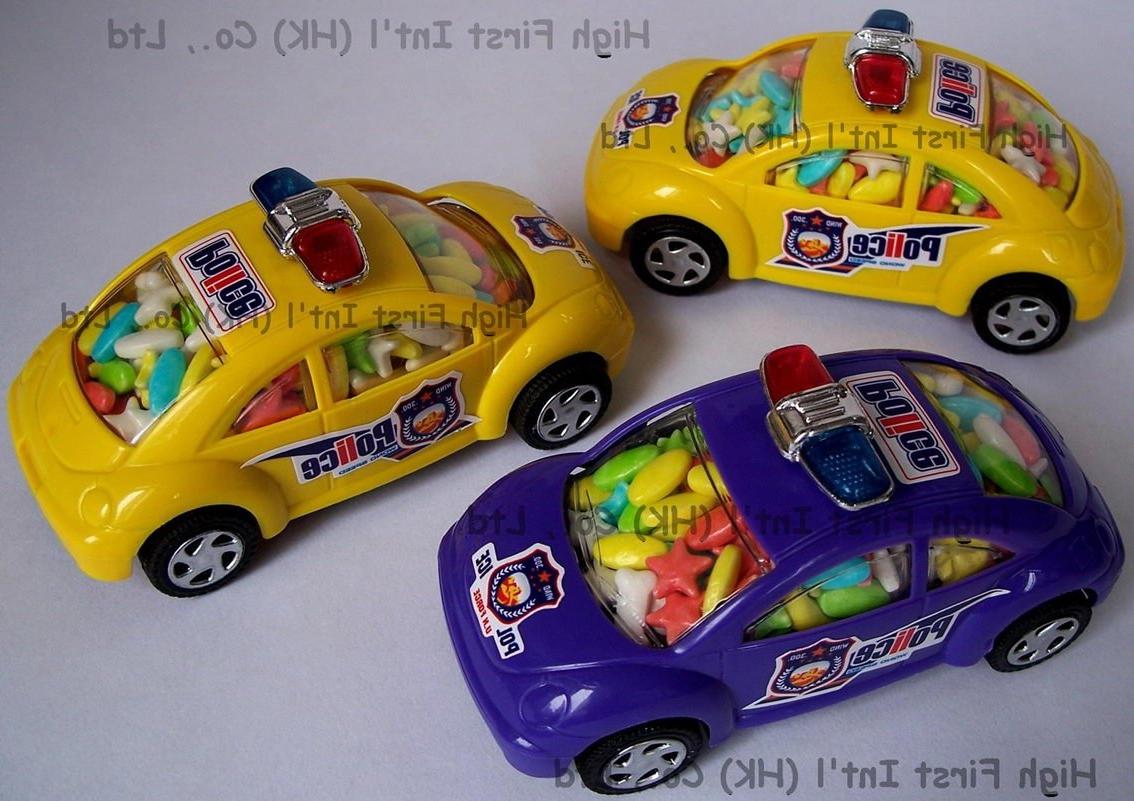 Pull Back Police Car Toy Candy