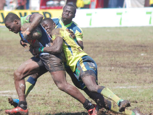 Quins and KCB players during an earlier Dala 7s Safaricom series in 2014. The telecoms company and Kenya Rugby Union are reported to be discussing a new deal towards funding the series. Photo/FILE