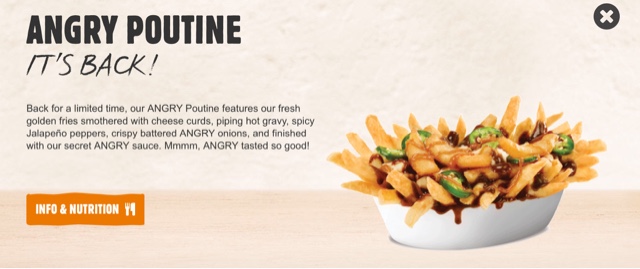 Burger King Angry Poutine