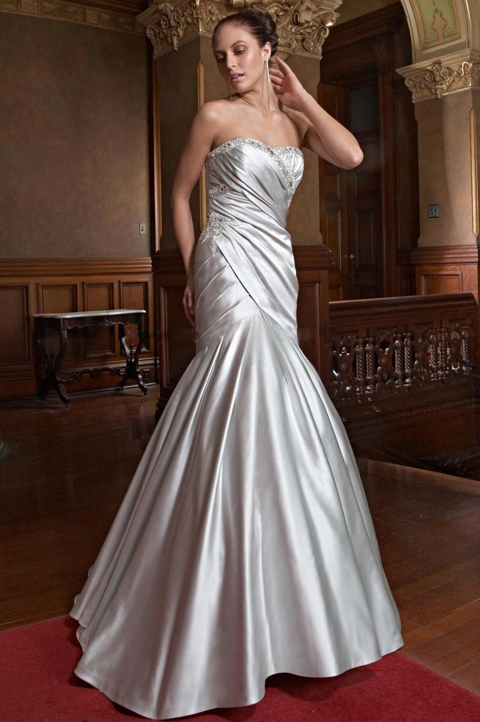 Strapless Bridal Dress