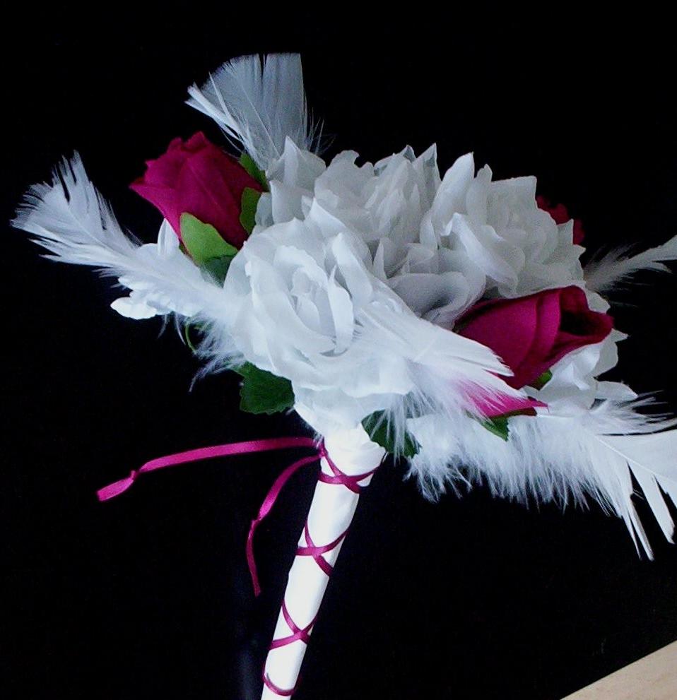 Christmas Bridal Bouquet Feather bouquet cheap Ready to ship