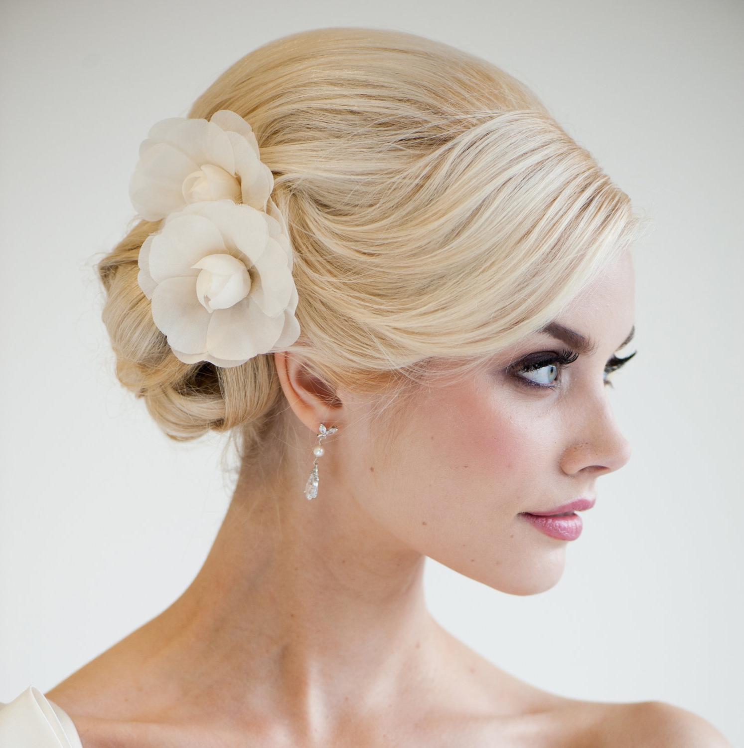 Bridal Flower Hair Clips,