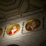 In St Paulus Basilika waren alle Päpste abgebildet, sogar der Neuste, Papst Franziskus