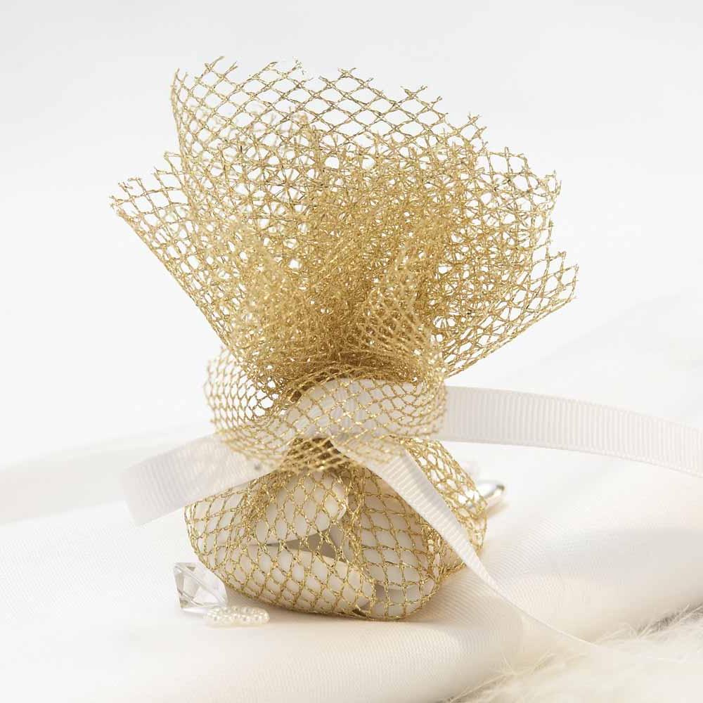 Wedding Favour Nets Gold - 10