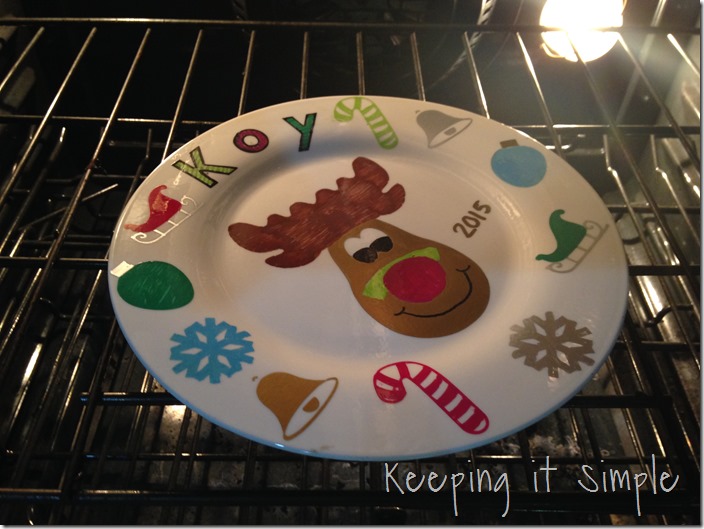 DIY Christmas Plate