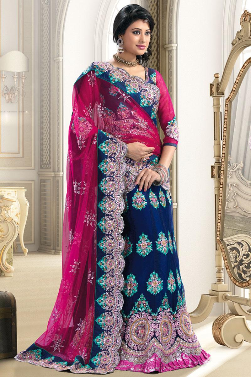 Royal Blue and Deep Pink Net