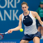 Andrea Petkovic in action at the 2016 Brisbane International