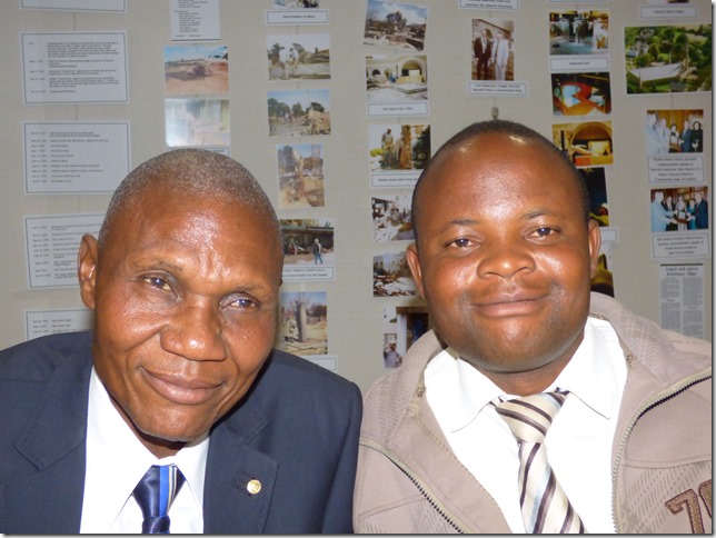 Bukasa & his friend, the interpreter,  Eric Kalume