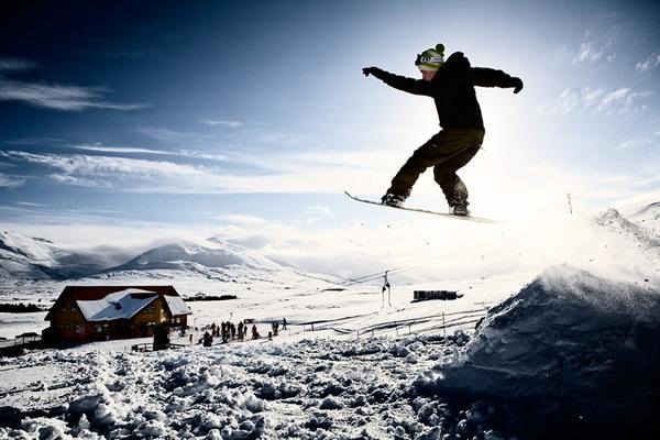 Snowboarding in Iceland
