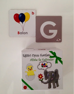 edukids eğitici oyun kartları alfabe ile kelimeler edukids
