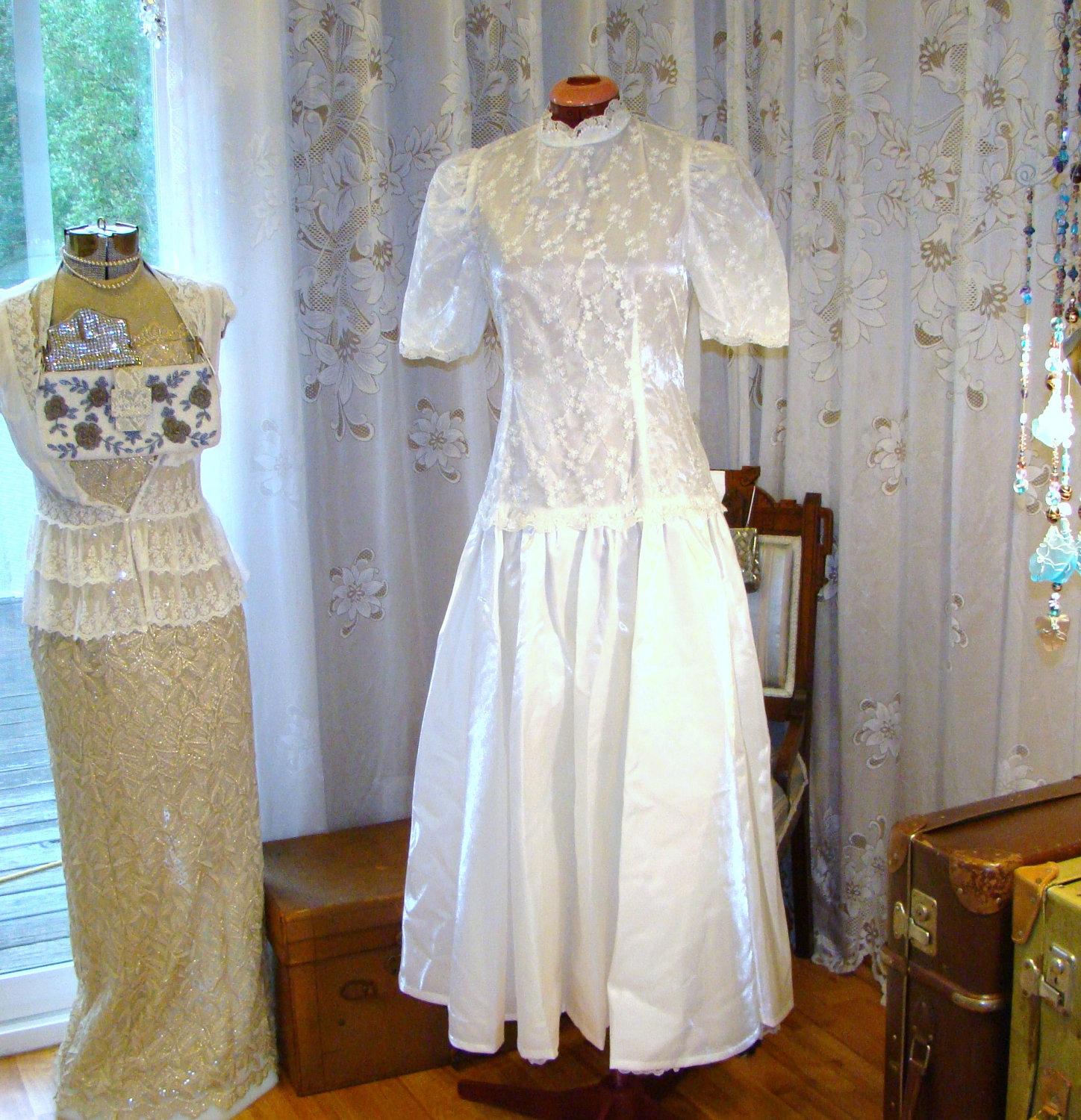 Vintage White Wedding Gown Tea