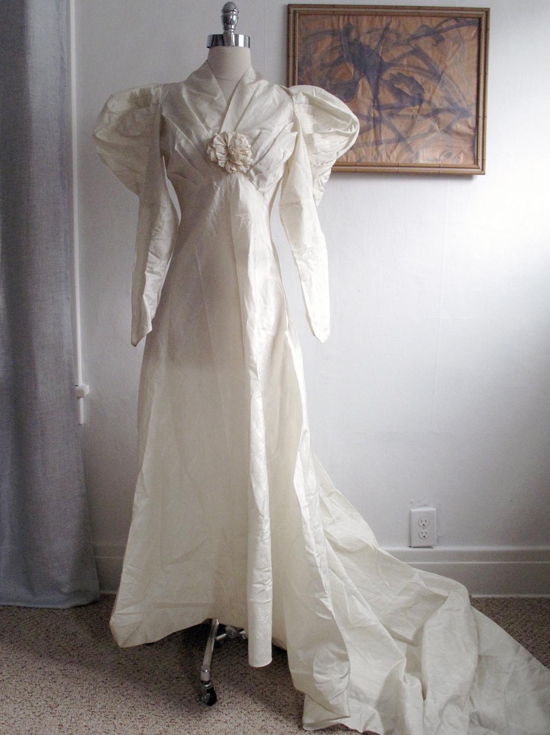 c.1930s Wedding Gown with Long