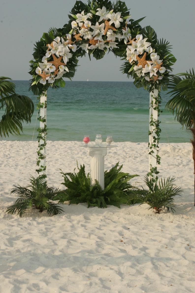 beach wedding table setting