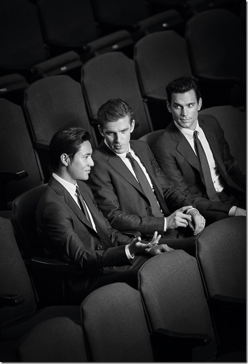 Chen Kun, Dan Stevens and Matt Bomer - GA MTM ADV campaign by John Balsom