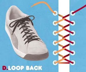 Trik Loop Back Memasang Tali Sepatu dengan Trik Loop Back