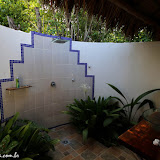 Nosso banho a céu aberto - Mariposa Hostel -  León, Nicarágua