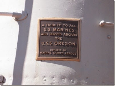 IMG_3391 Battleship Oregon Memorial Marine Park Plaque in Tom McCall Waterfront Park in Portland, Oregon on September 7, 2008