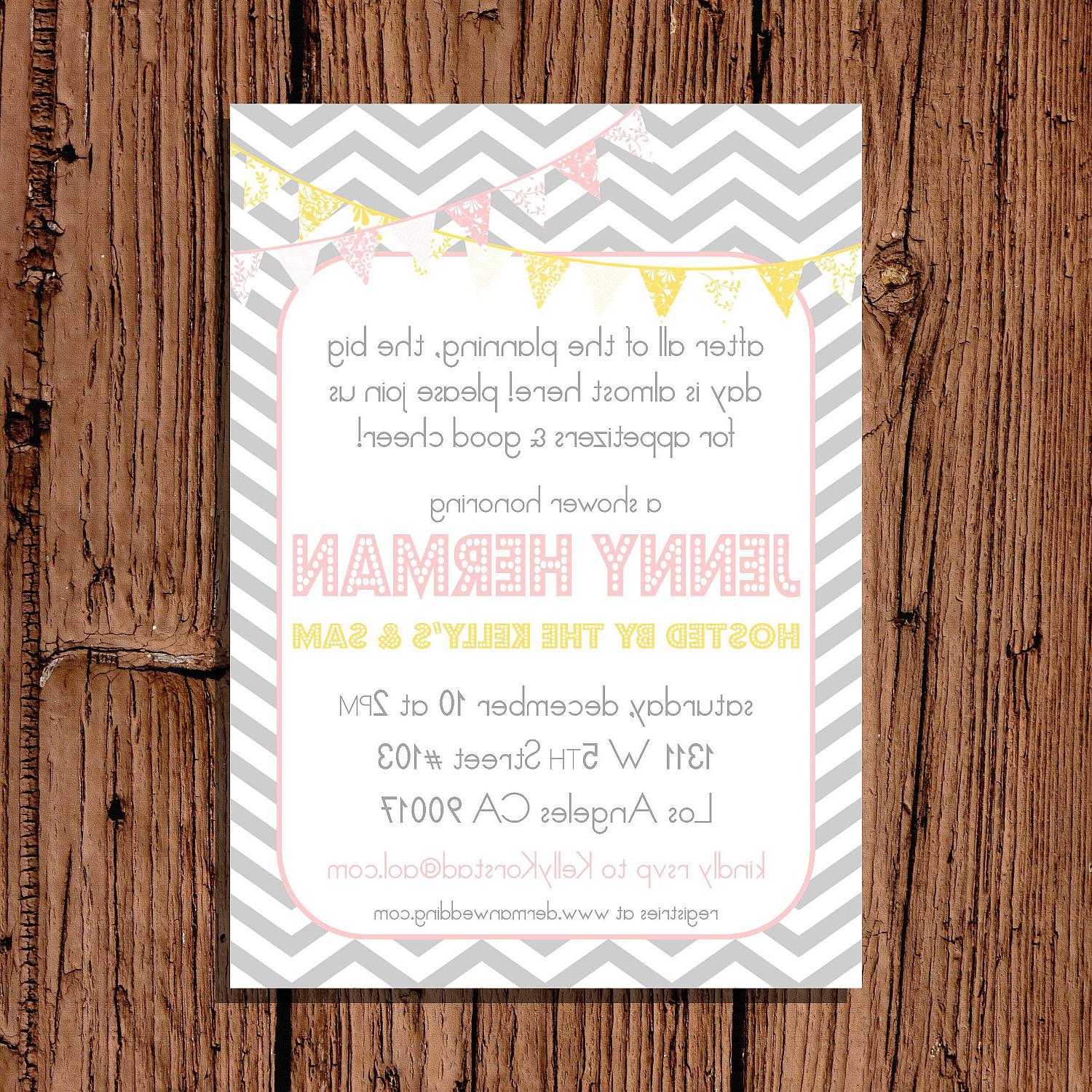 Bridal Shower Invitation, Pink